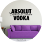 Preview: Wandtattoo 90007 Absolut Vodka